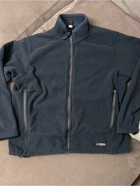 REI Zip In Jacket Men’s XL Navy Blue Fleece Jacket Full Zip Outdoor